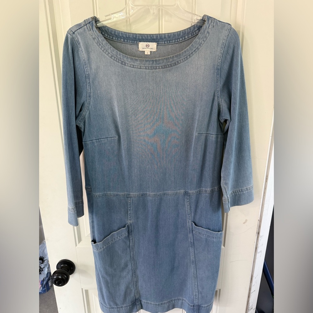 Ag Adriano Goldschmied Gray Sheath Dress Long Sleeve - Anthropologie